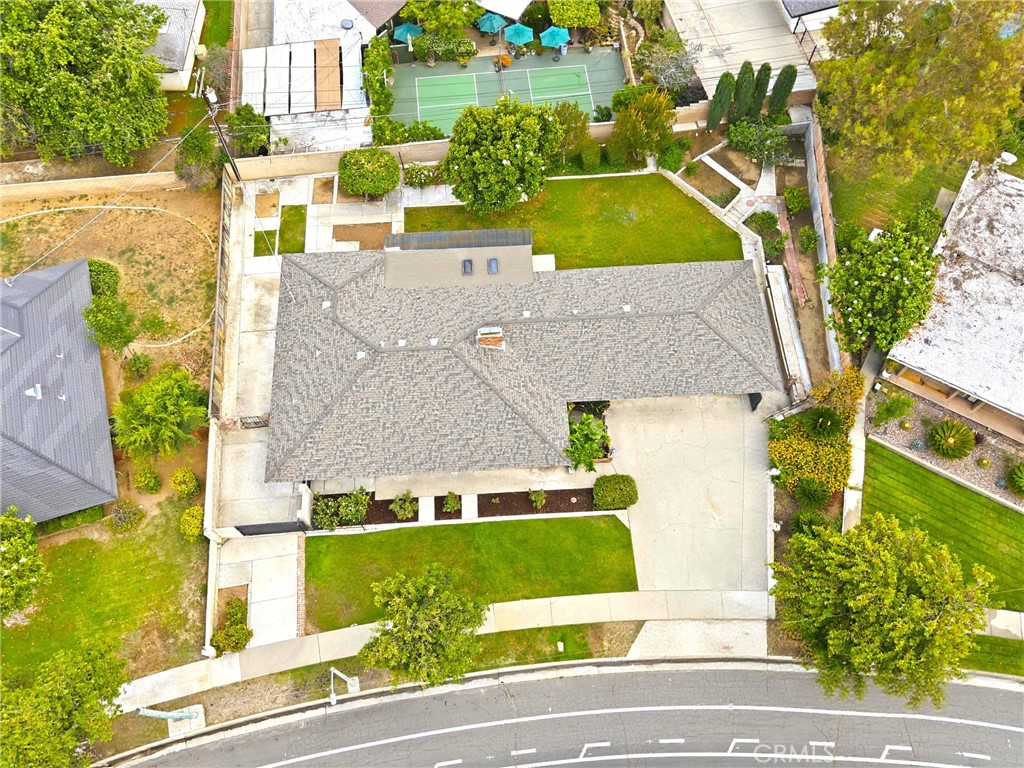 2145 Fairview Avenue Riverside, CA 92506 - Photo 33 of 35 an aerial view of a house with a swimming pool