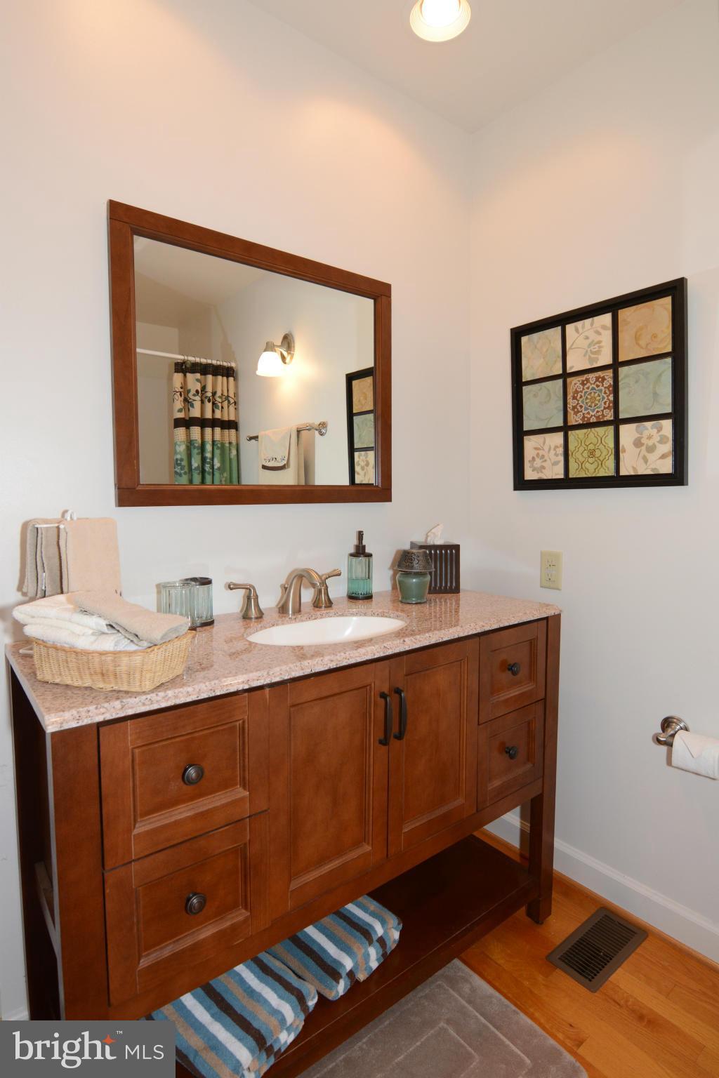 3 Poplar Point Road Edgewater, MD 21037 - Photo 10 of 30 Main Level Master Bath Granite-Topped Vanity