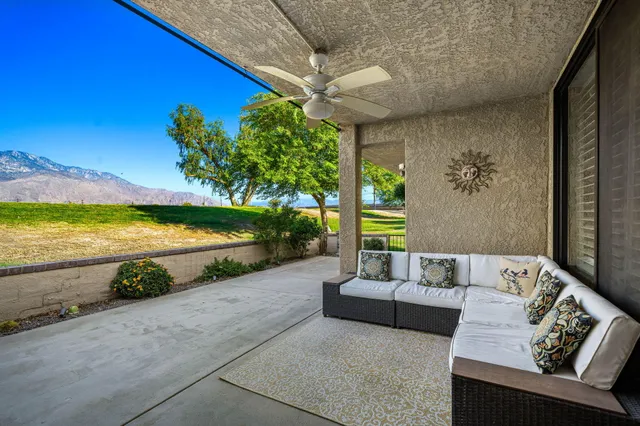 a view of couch in the patio