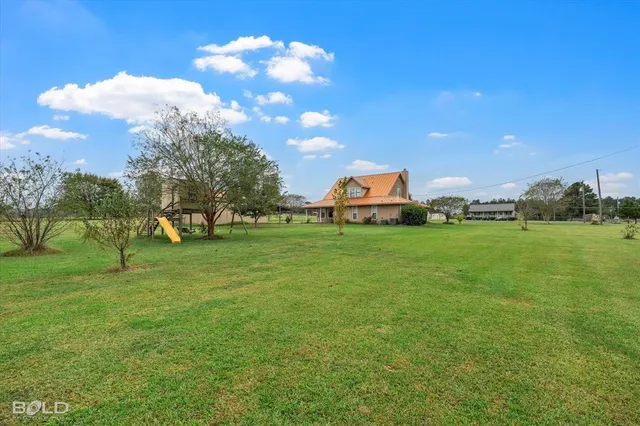a view of yard with entertaining space