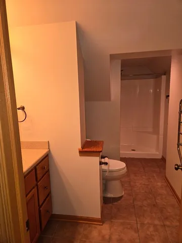 a bathroom with a toilet