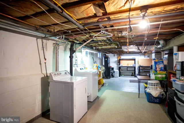 a view of a storage room