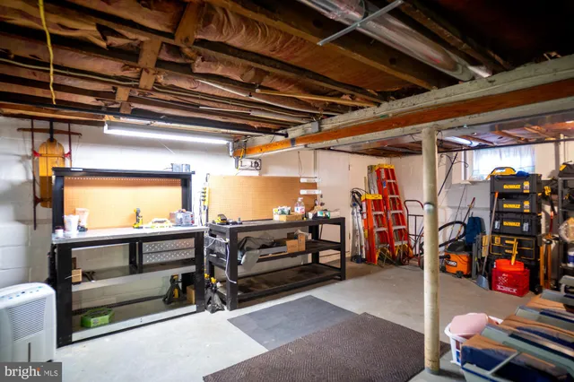 a view of storage and utility room