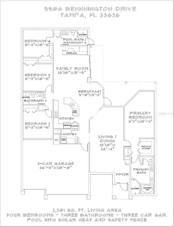 $4,800 | 9906 Bennington Drive, Tampa, FL 33626