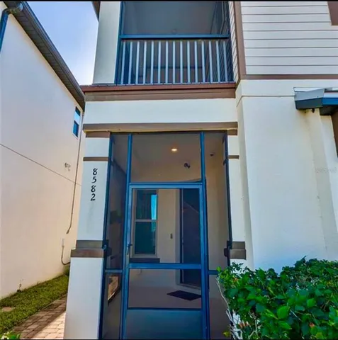 a view of front door