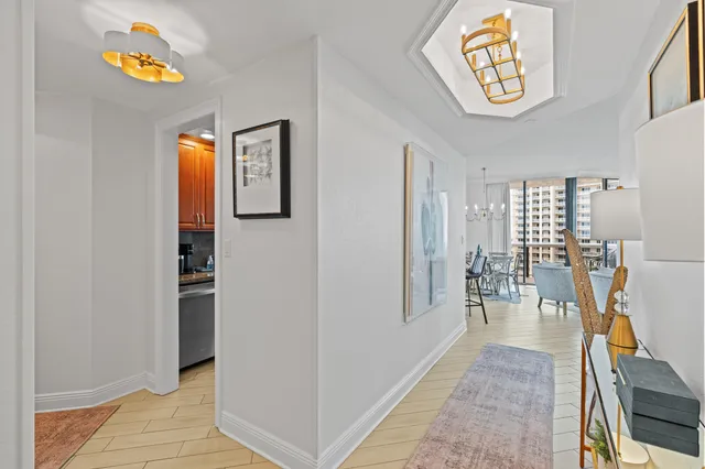 a bedroom with a bed and a mirror