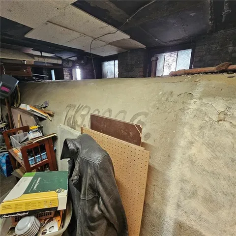 a room with storage and utility