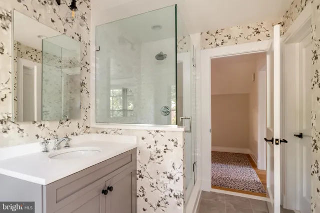 a utility room with cabinets