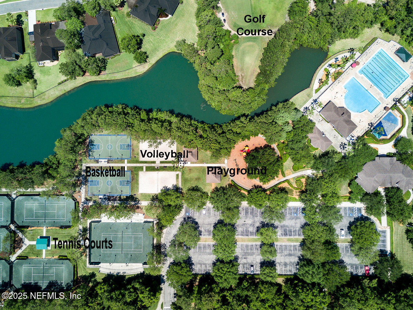 1325 Fairway Village Drive Fleming Island, FL 32003 - Photo 29 of 36 an aerial view of a house