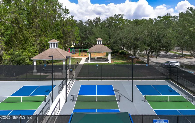 a view of outdoor space with seating