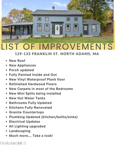 $299,900 | 129-133 Franklin Street, North Adams, MA 01247
