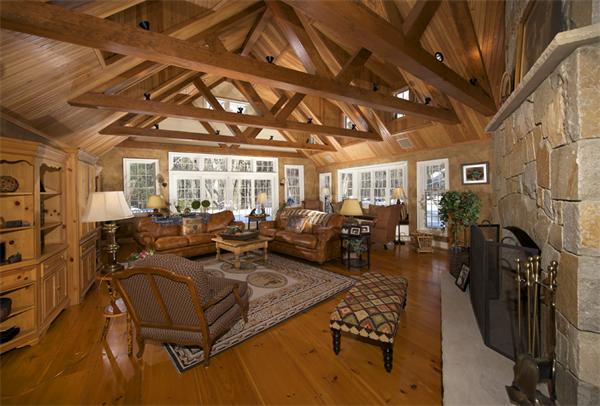 97 Cherry Brook Road Weston, MA 02493 - Photo 5 of 18 a living room with lots of furniture and a chandelier