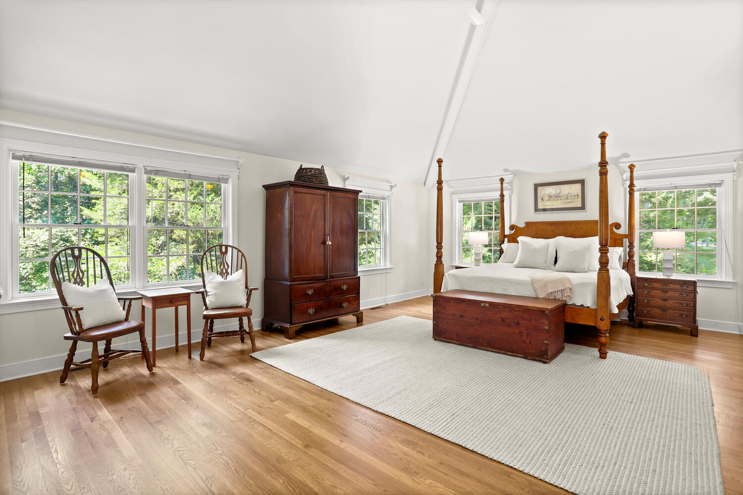 216 Turtle Back Road New Canaan, CT 06840 - Photo 17 of 38 a bedroom with furniture and a window