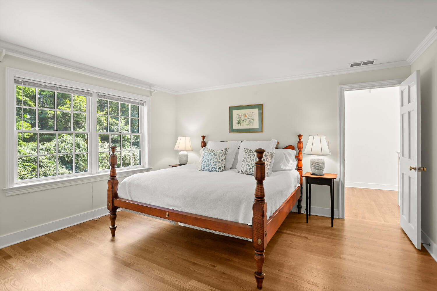 216 Turtle Back Road New Canaan, CT 06840 - Photo 23 of 38 a bed room with a bed and a window