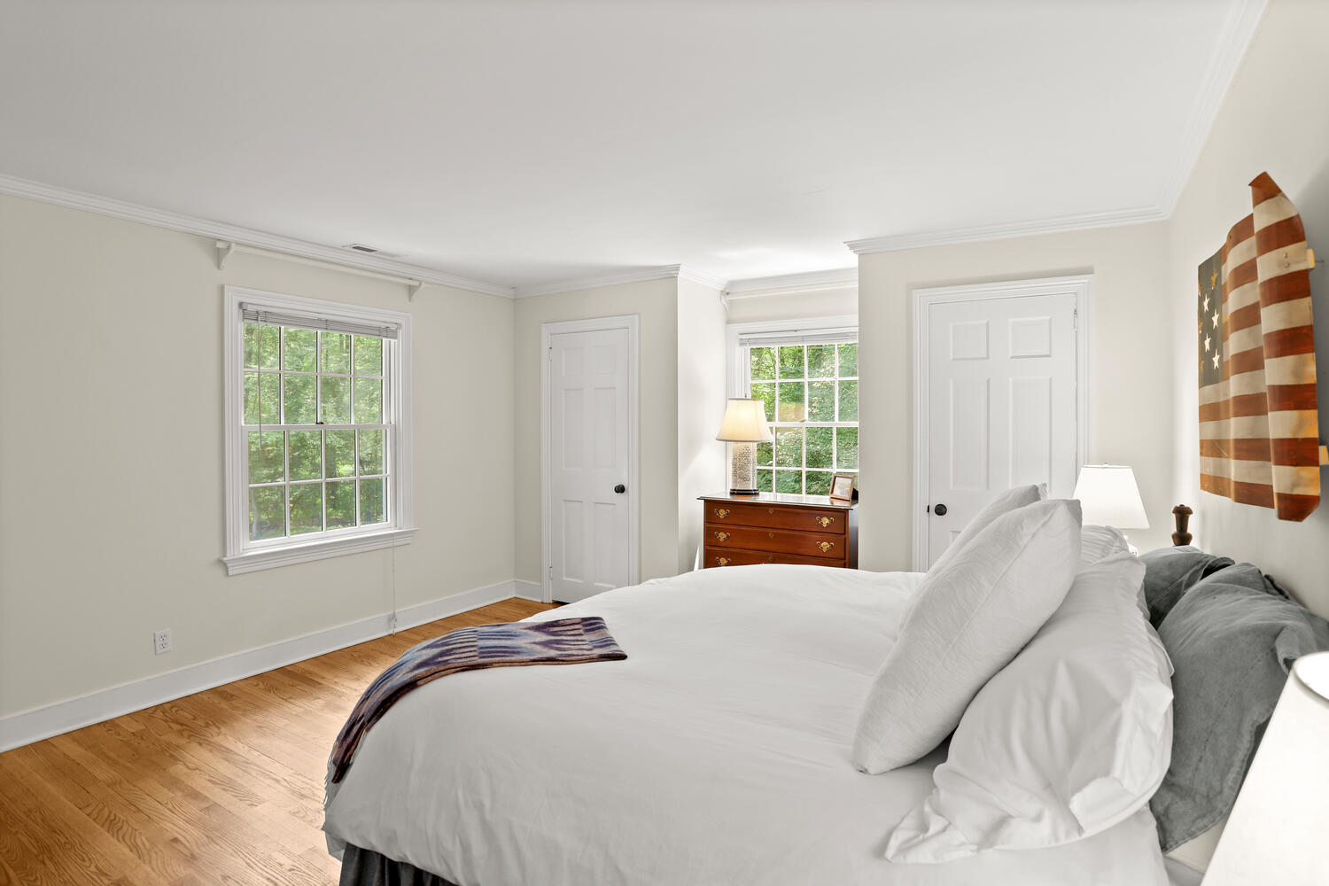 216 Turtle Back Road New Canaan, CT 06840 - Photo 28 of 38 a bed sitting in a bedroom next to a window