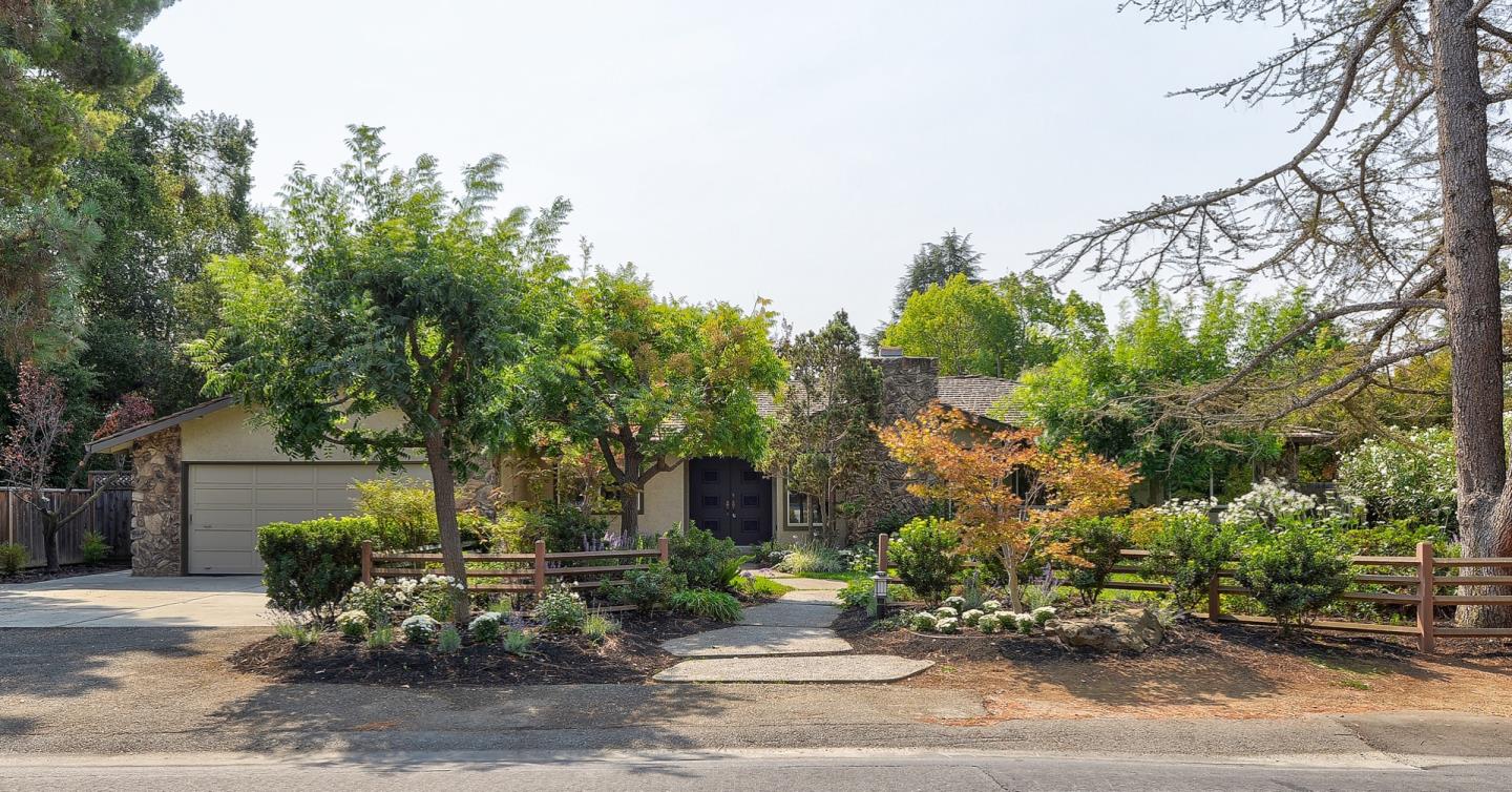 190 Pine Lane Los Altos, CA 94022 - Photo 1 of 30 a front view of a house with garden