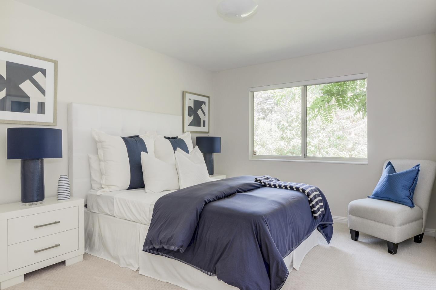 190 Pine Lane Los Altos, CA 94022 - Photo 23 of 30 a bedroom with a bed and a couch