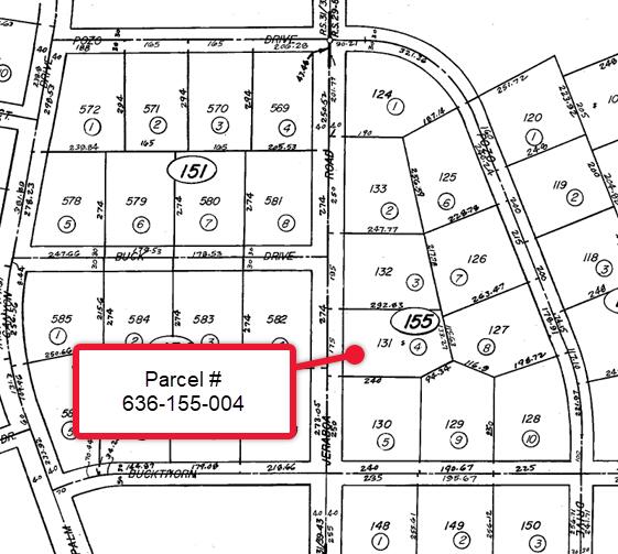 63330 Jeraboa Road Mountain Center, CA 92561 - Photo 2 of 8 parcel map with arrow