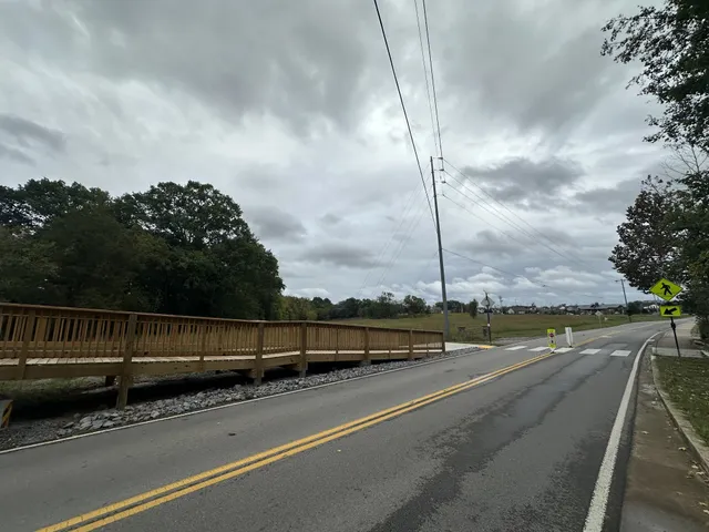 a view of a city street