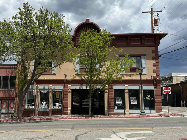 a view of a brick building