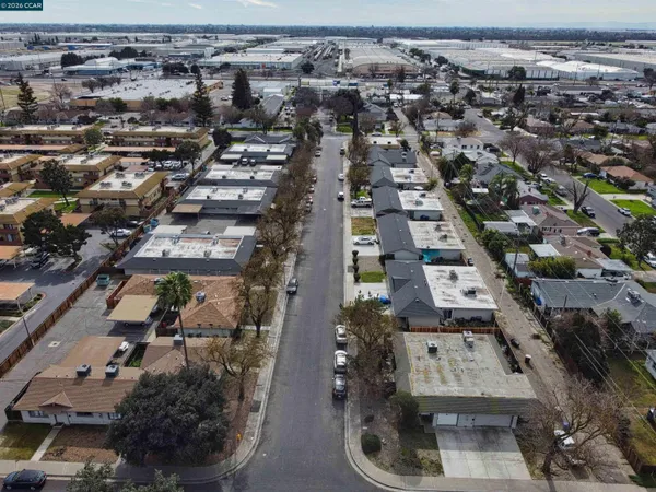 an aerial view of a city