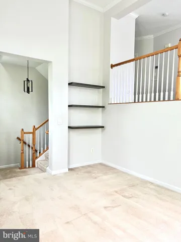 a view of an empty room