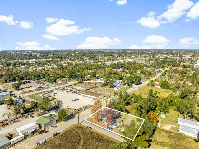 an aerial view of a city
