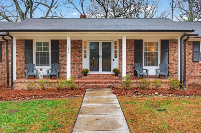 a front view of a house