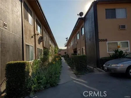 a view of a street from a building