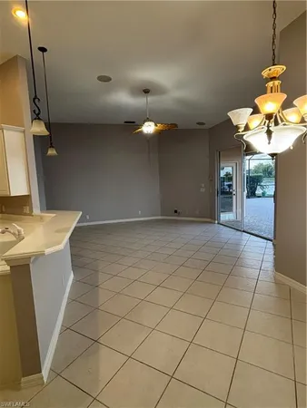 a view of a kitchen with a sink