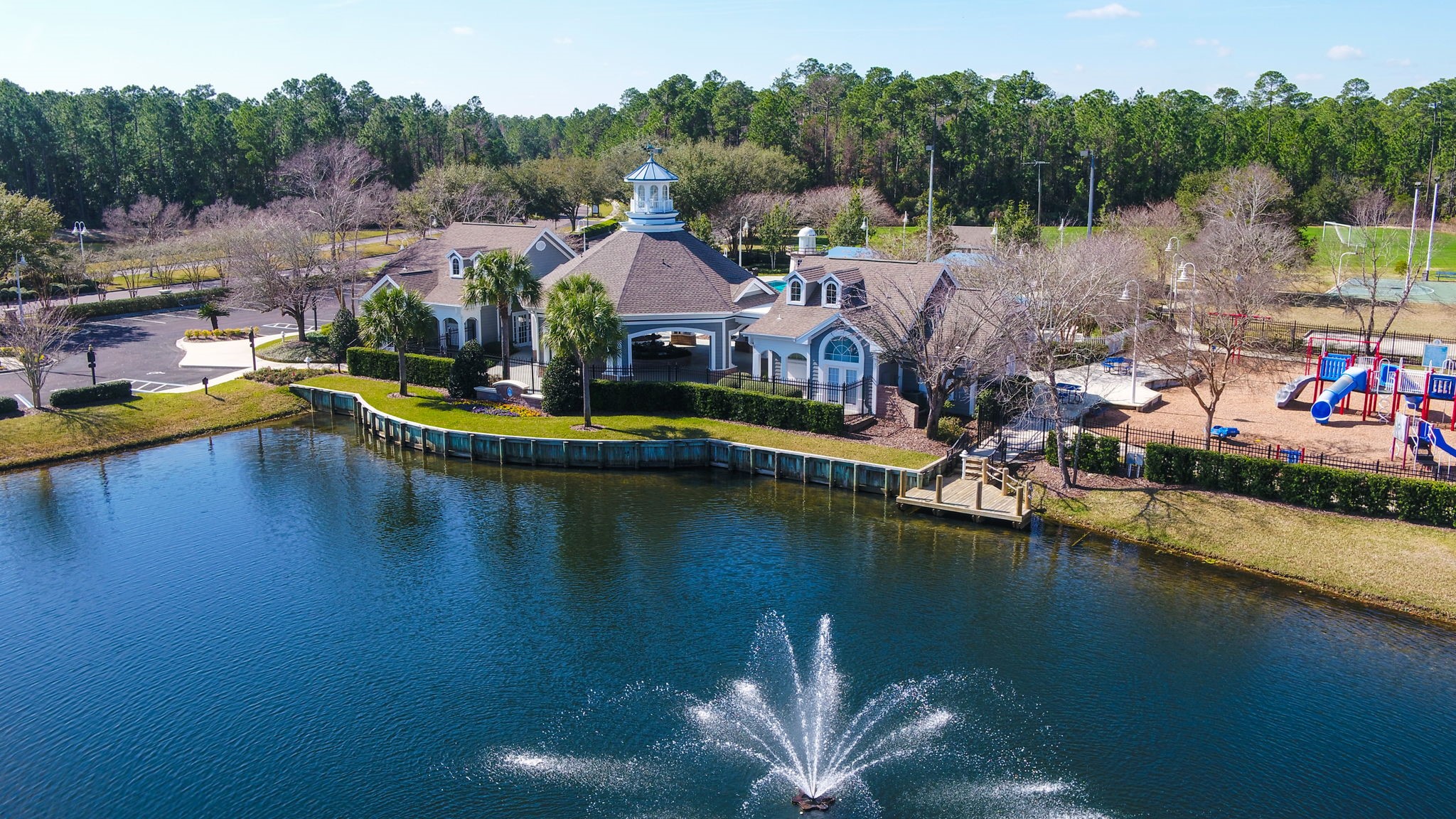 86107 Remsenburg Drive Fernandina Beach, FL 32034 - Photo 51 of 58 an aerial view of a house with swimming pool and outdoor seating