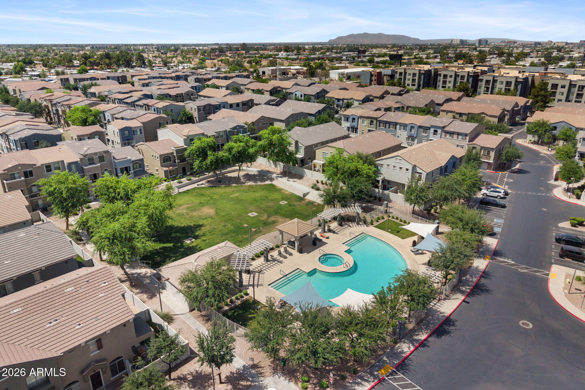 280 South Evergreen Road, Unit 1368 Tempe, AZ 85288 - Photo 37 of 42 an aerial view of residential houses with outdoor space