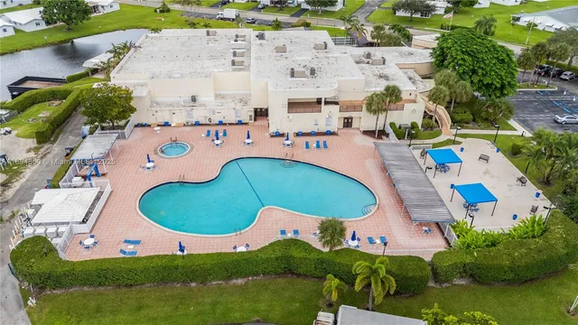 a bird view of a building