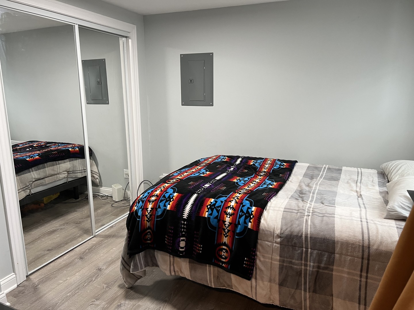 1205 Rattray Drive Algonquin, IL 60102 - Photo 20 of 28 a bedroom with a bed and a mirror