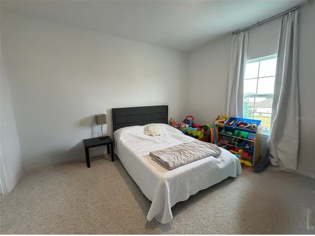 a view of a backyard with a slide