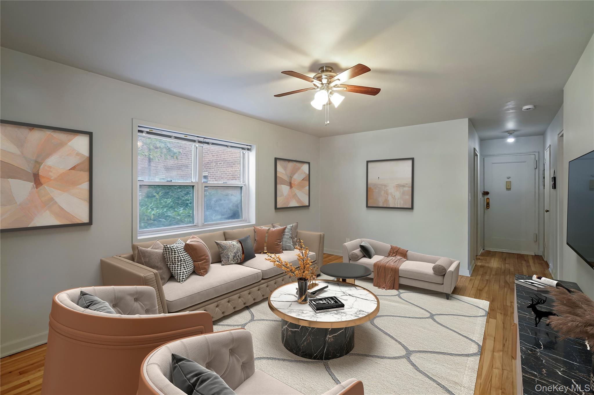 330 South Broadway, Unit H4 Tarrytown, NY 10591 - Photo 7 of 18 Another angle of the Virtually Staged Living Room