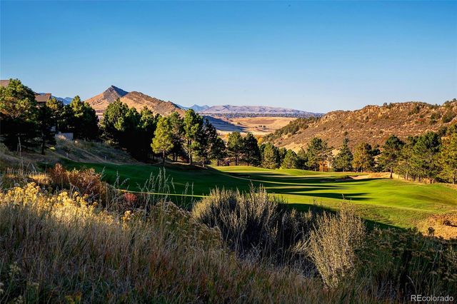 a view of a lake with a mountain in the background