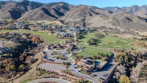 an aerial view of a house having outdoor space