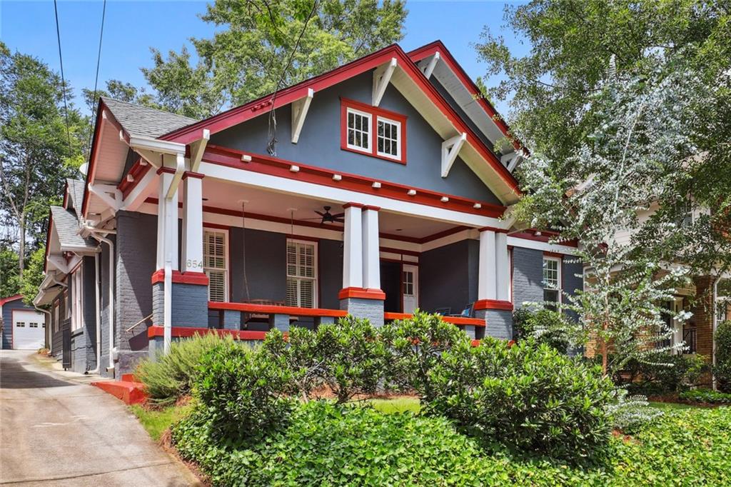 654 Cresthill Avenue Northeast Atlanta, GA 30306 - Photo 1 of 1 a front view of a house with plants
