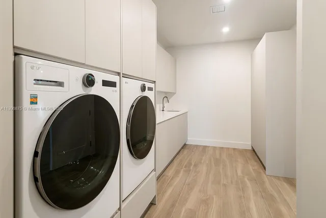 a view of a balcony with ocean view