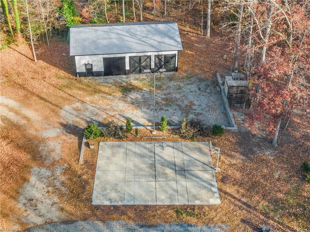 1815 Guilford College Road Jamestown, NC 27282 - Photo 47 of 49 Half Court Basketball Court with Pickleball lines Painted on it