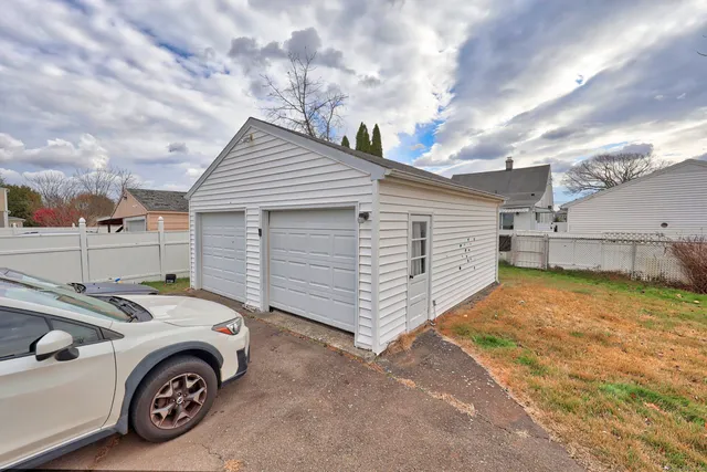 a view of a car garage