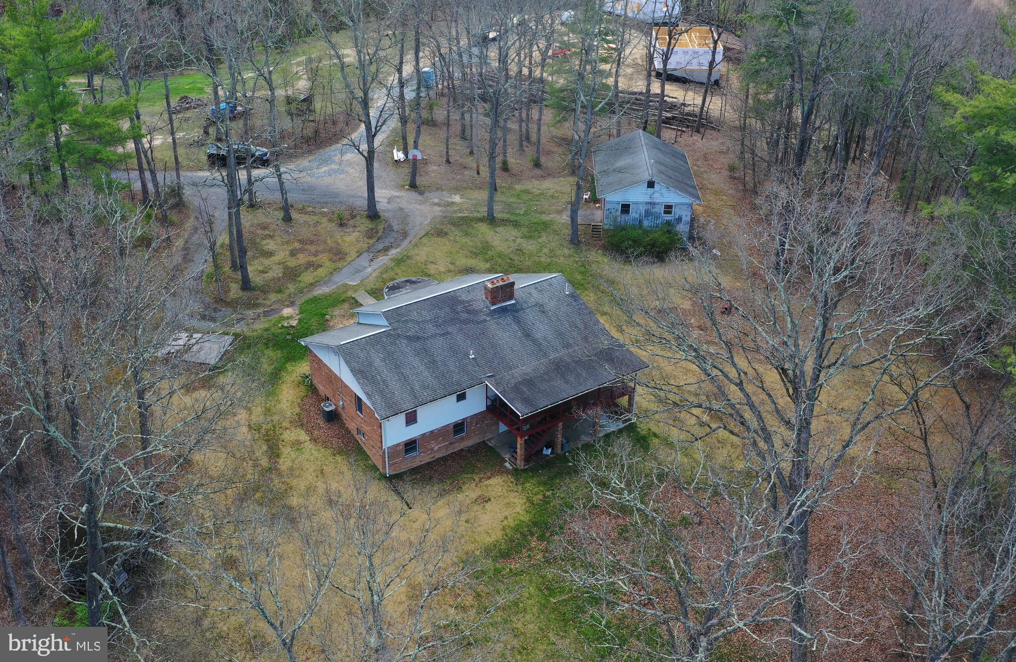 136 Ash Road Front Royal, VA 22630 - Photo 5 of 52 Aerial view of house and garage