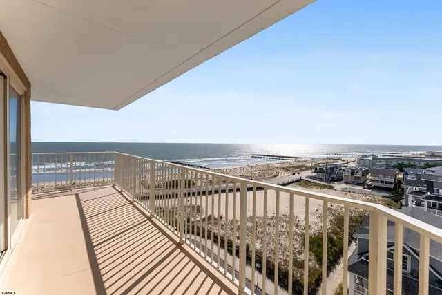a view of city from balcony