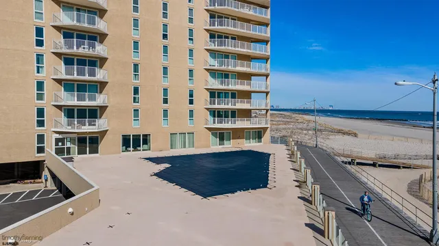 a view of a city with tall buildings