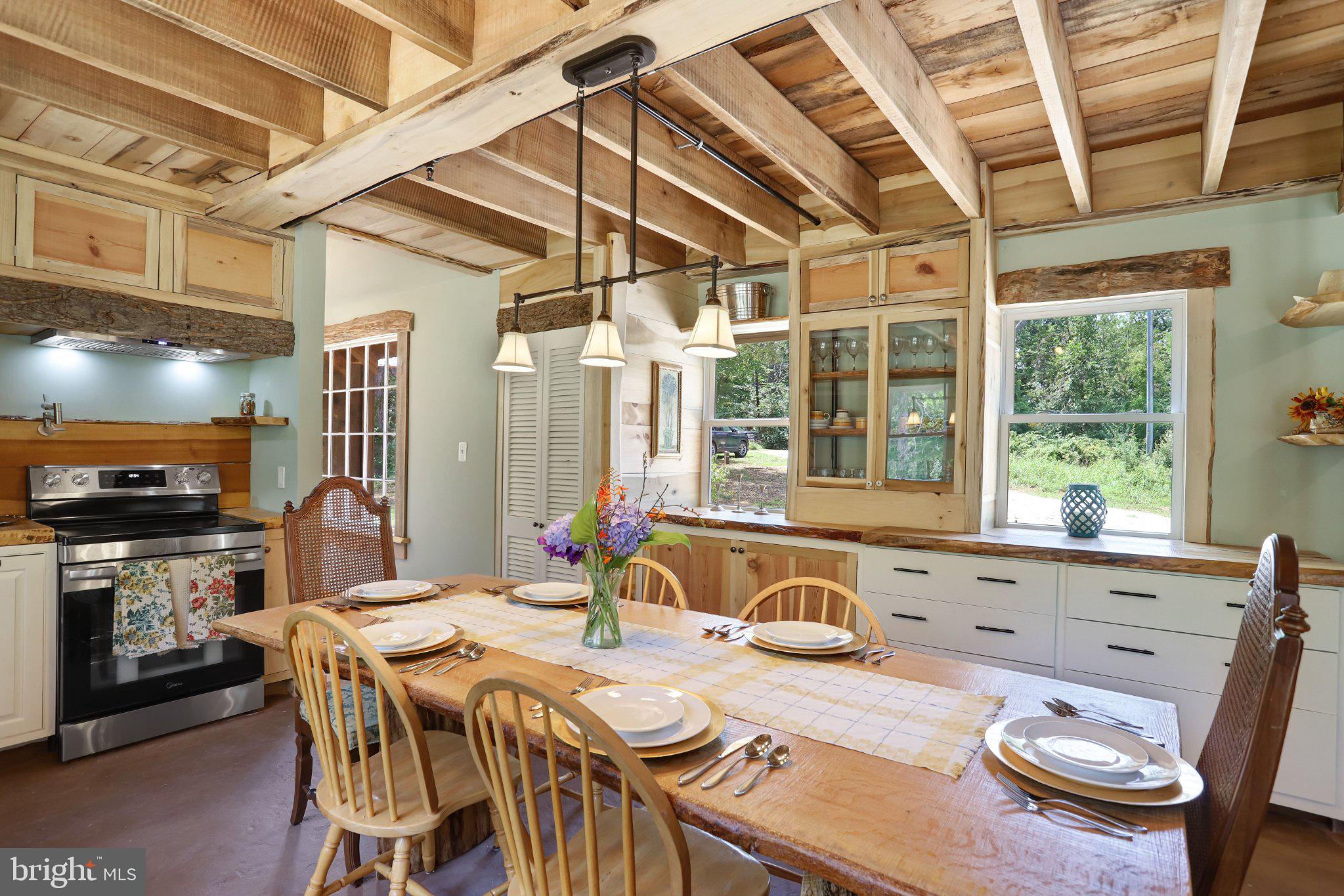 14915 Mount Nebo Road Poolesville, MD 20837 - Photo 8 of 38 Charming rustic kitchen with natural light.