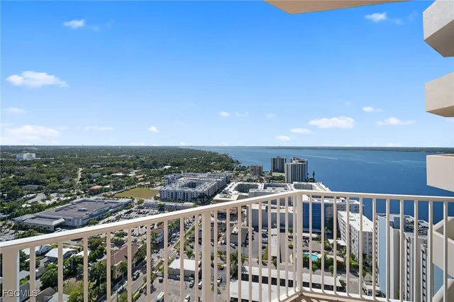 a view of a building with garden and plants
