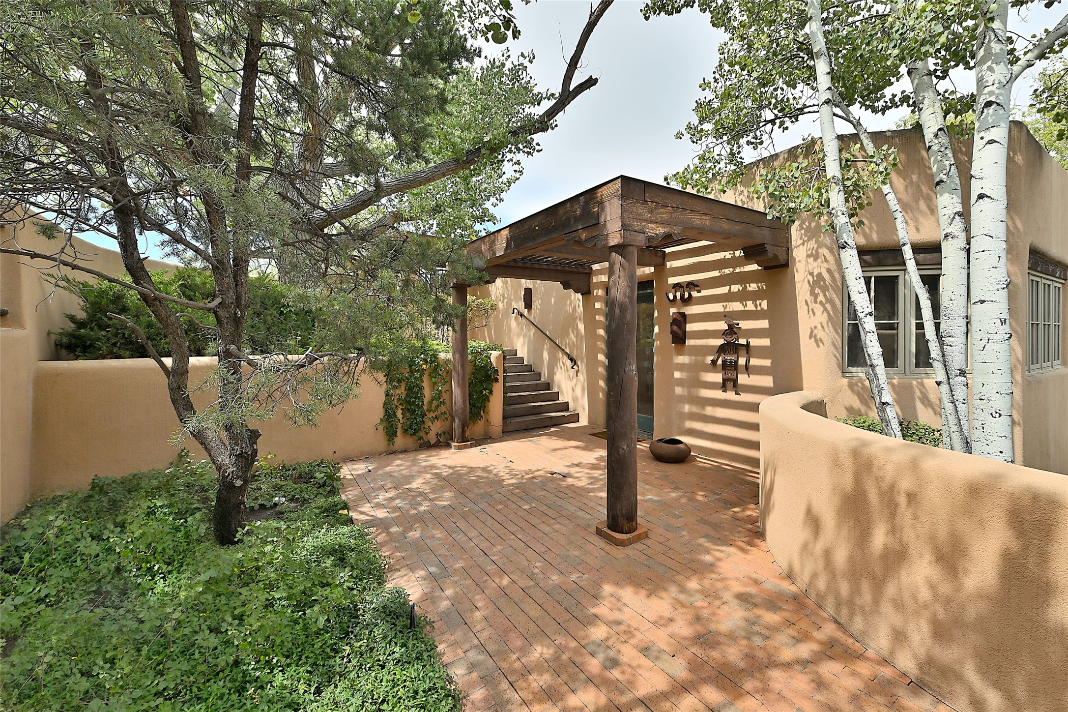 1275 Canyon Road Santa Fe, NM 87501 - Photo 31 of 43 Separate Entrance to Upper Level Guest House