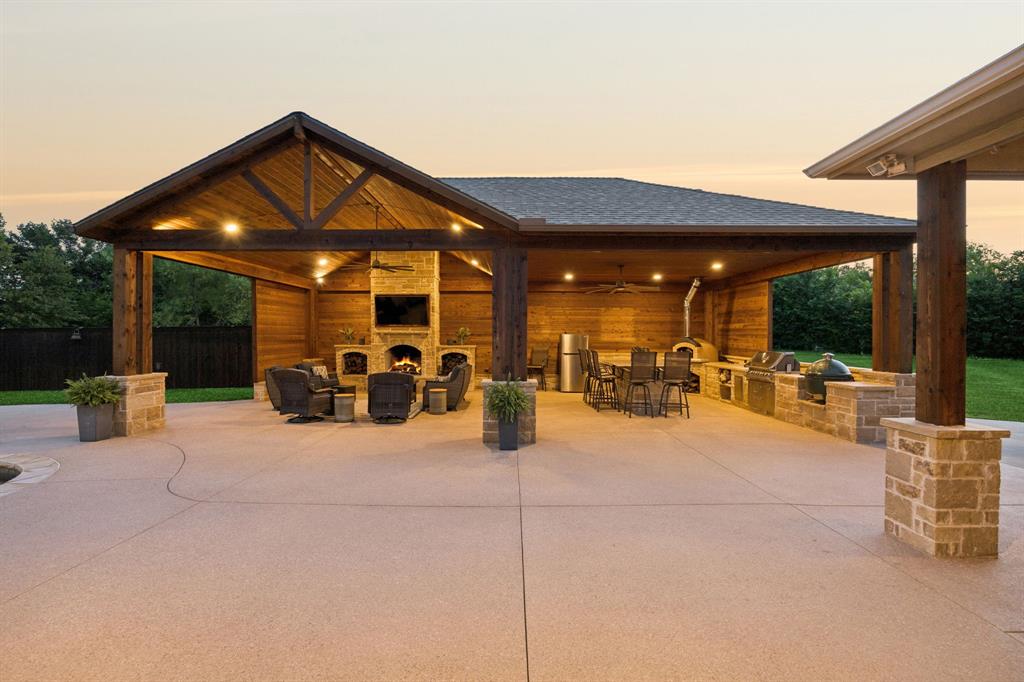 1135 Copper Canyon Road Copper Canyon, TX 76226 - Photo 6 of 40 Custom Pavilion Anchors The Extraordinary Backyard
