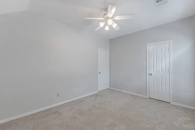 a view of a room with racks